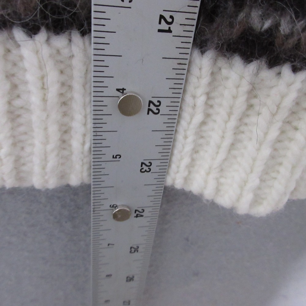 LOFT Sweater XS Fair Isle Fisherman Embellished Beaded Wool Alpaca Blend Nordic - Picture 6 of 9